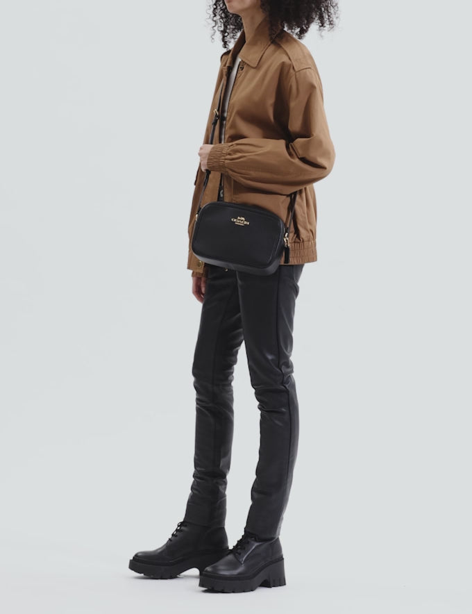 Coach Jamie Camera Bag in Signature - Gold / Walnut / Black - Hemen Teslimde