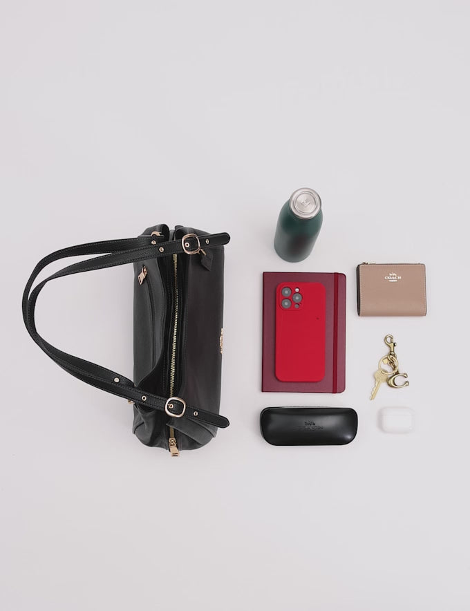 Coach Erin Shoulder Bag  -  Gold/Black