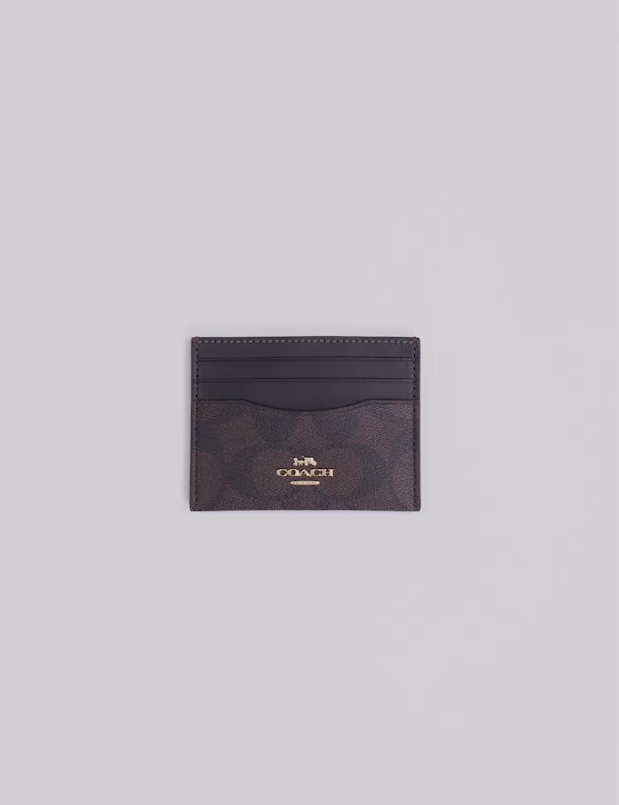 Coach Slim Id Card Case - Chalk