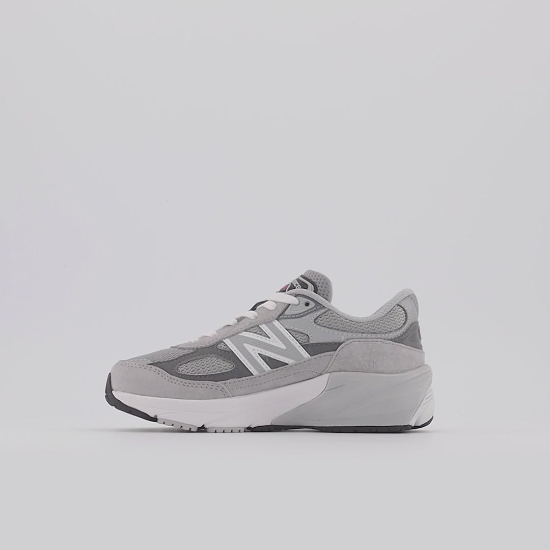 New Balance Little Kids FuelCell 990v6  -  Grey with Silver  -  PC990GL6