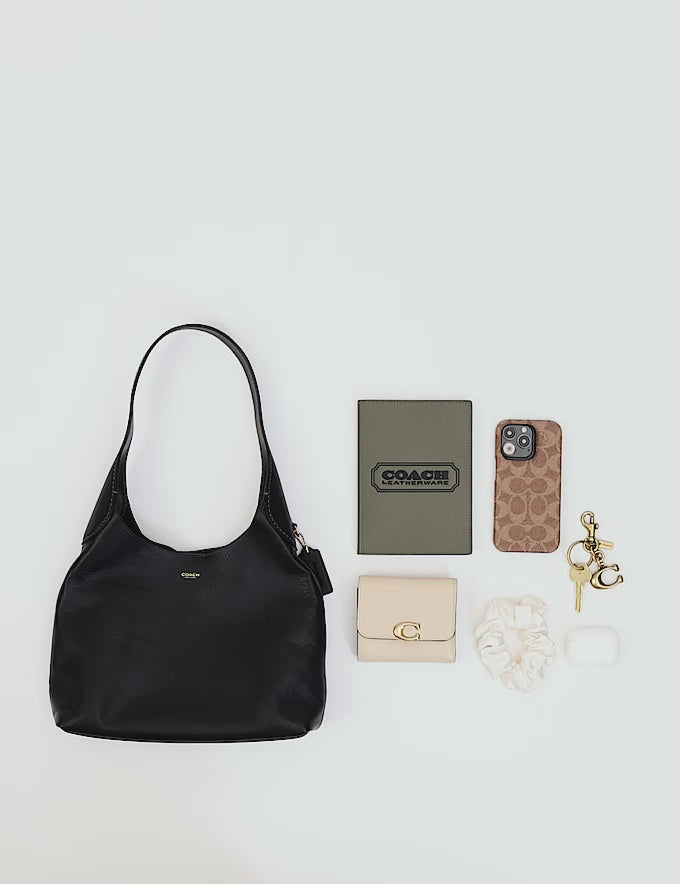Coach Brooklyn Shoulder Bag 28 - Brass/Black