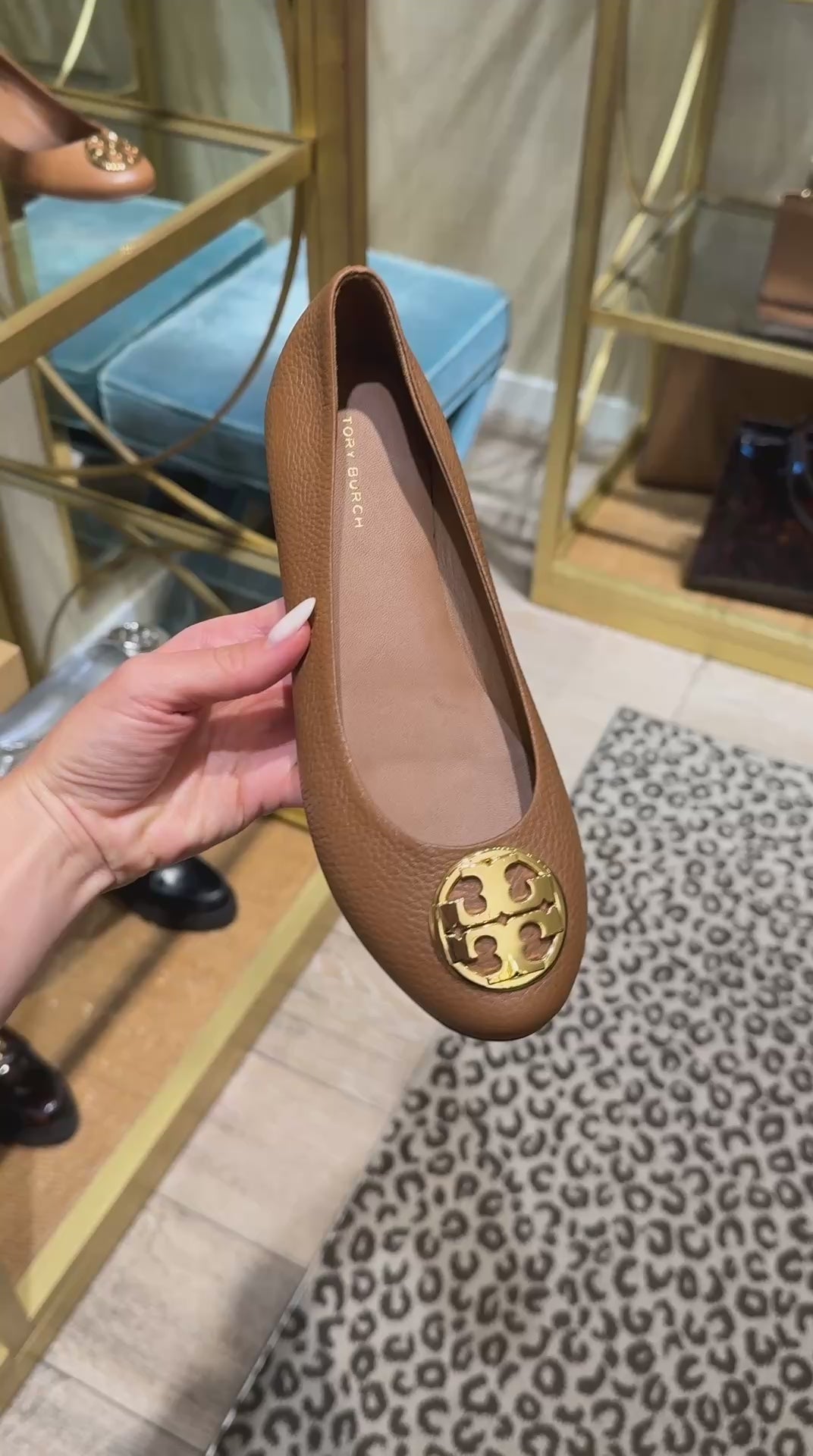 Tory Burch Chelsea Ballet Deri Kadın Babet