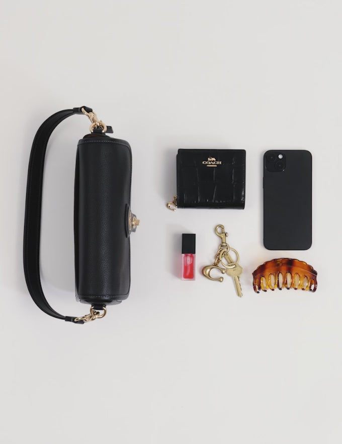 Coach Hadley Shoulder Bag - Gold/Dark Stone - Hemen Teslimde