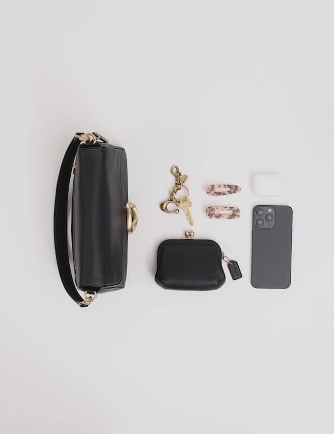 Coach Soft Tabby Shoulder Bag - Brass/Black