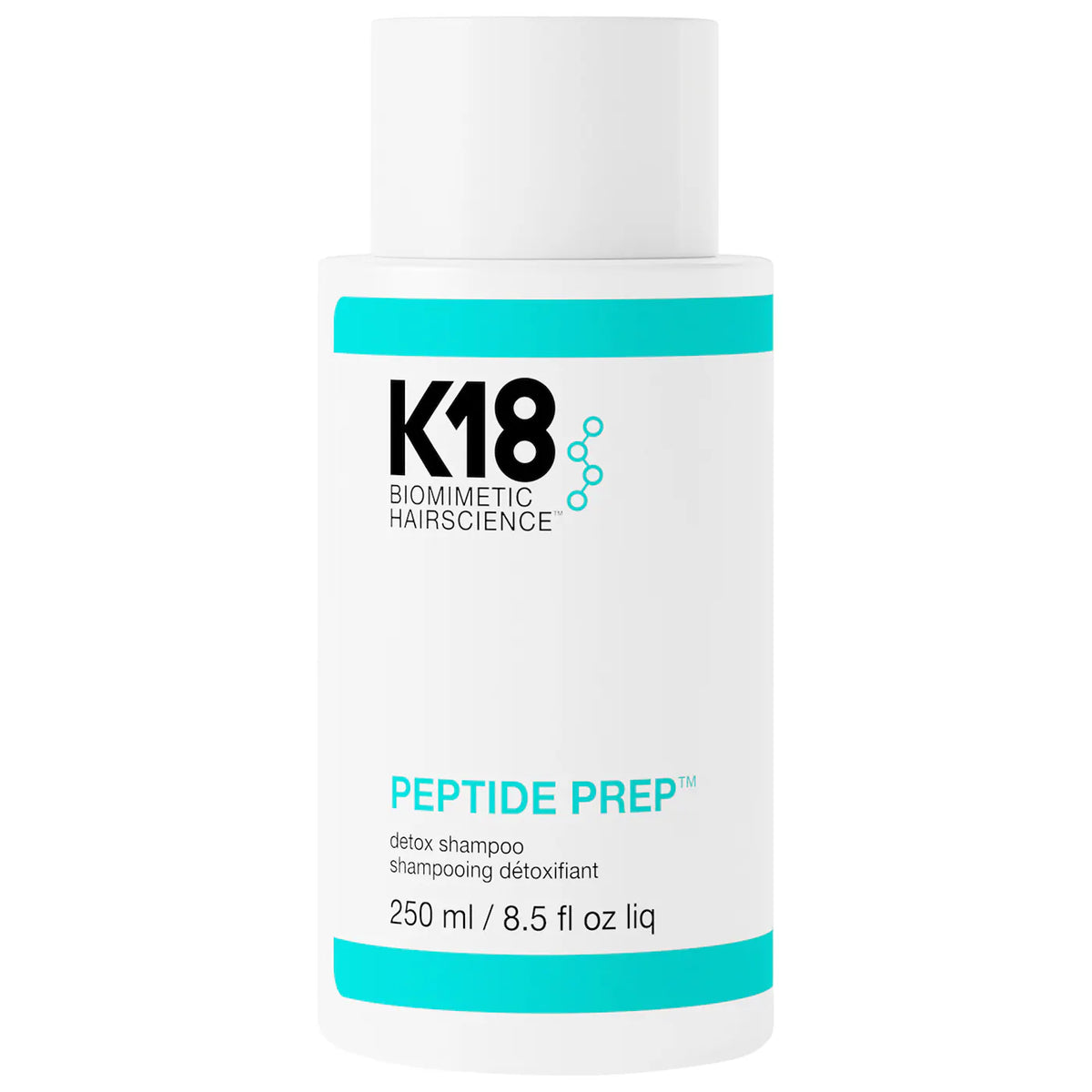 K18 Biomimetic Hairscience  PEPTIDE PREP™ Clarifying Detox Shampoo- 8.5 oz / 250 mL