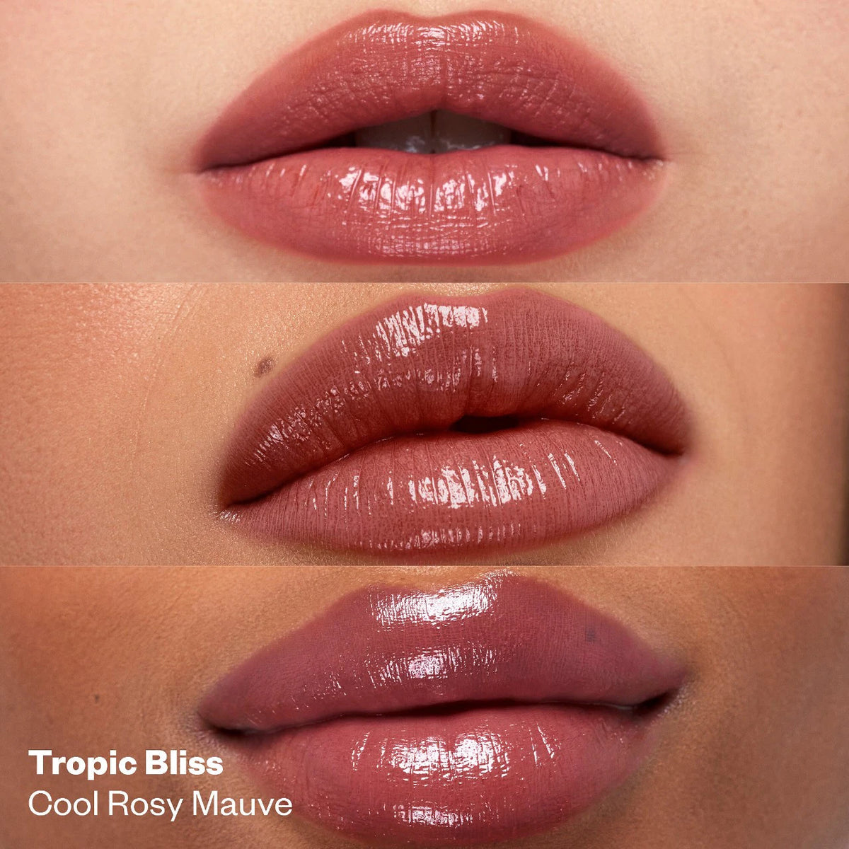 Kosas  Wet Stick Moisturizing Shiny Sheer Lipstick with Ceramides Tropic Bliss - cool rosy mauve