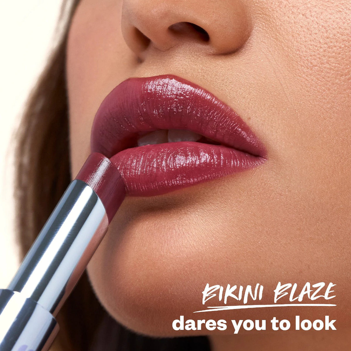 Kosas  Wet Stick Moisturizing Shiny Sheer Lipstick with Ceramides  Bikini Blaze - cool magenta