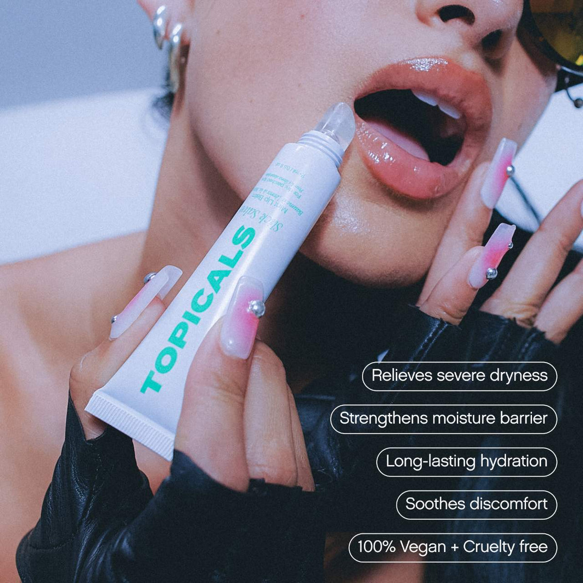 Topicals  Slick Salve Glossy Lip Balm for Soothing + Hydration  -  Mint