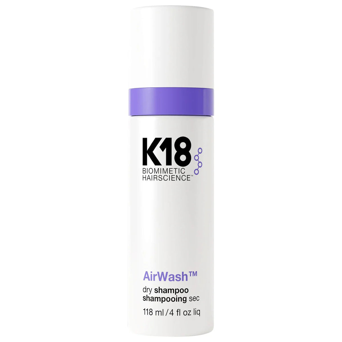 K18 Biomimetic Hairscience  AirWash™ Dry Shampoo-4 oz/118 mL