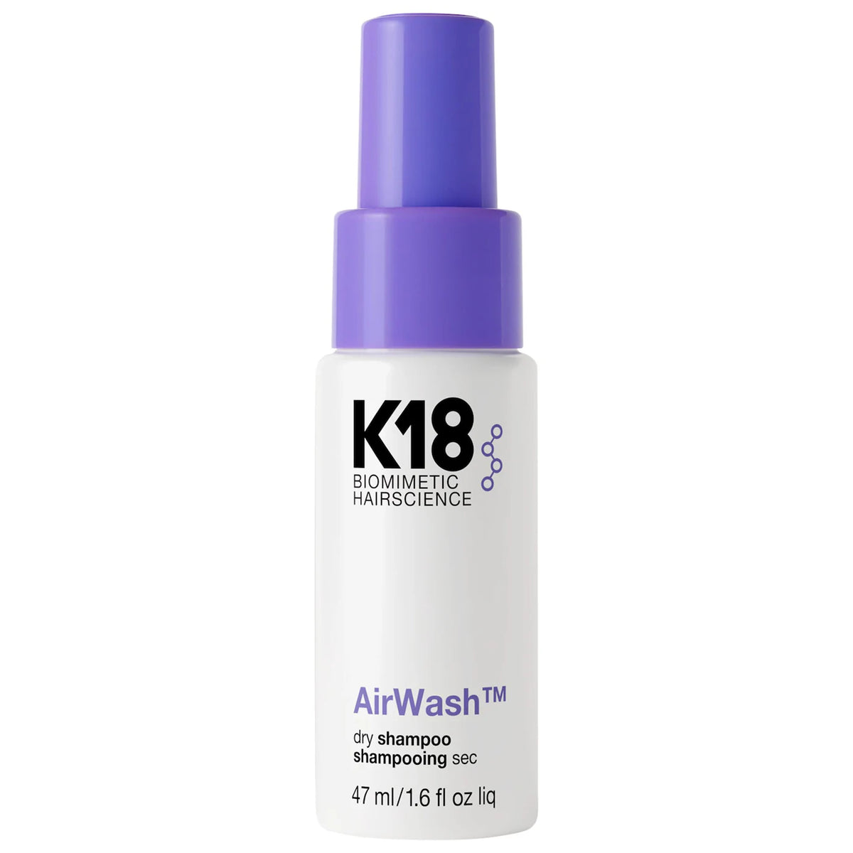 K18 Biomimetic Hairscience  Mini AirWash™ Dry Shampoo- 1.6 oz / 47 mL