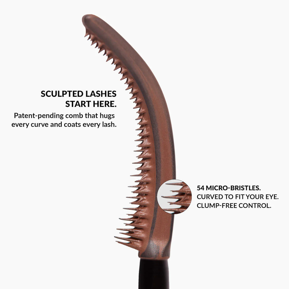 Refy Lash Sculpt Lengthen and Lift Natural Looking Mascara  -  Brown