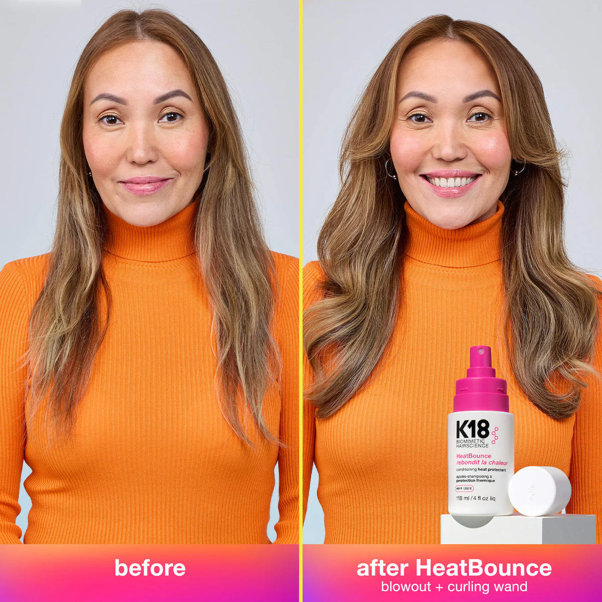 K18 Biomimetic Hairscience  Mini HeatBounce™ Leave-In Conditioner Heat Protectant-1.6 oz/47 mL