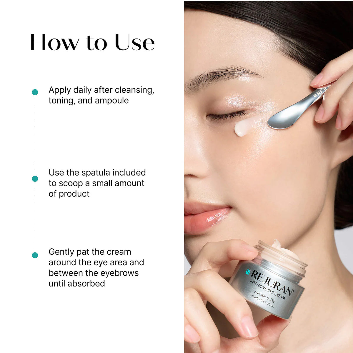 Rejuran Intensive Eye Cream c-PDRN® 0.5% with Peptides for Firming & Brightening