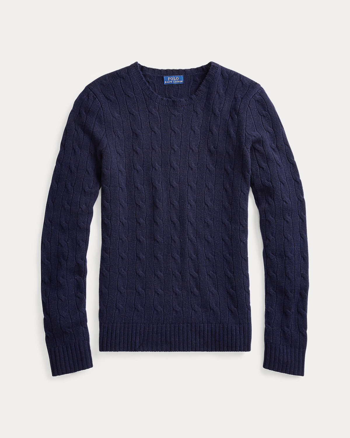 Ralph Lauren Women's The Iconic Cable-Knit Cashmere Sweater -  Hunter Navy