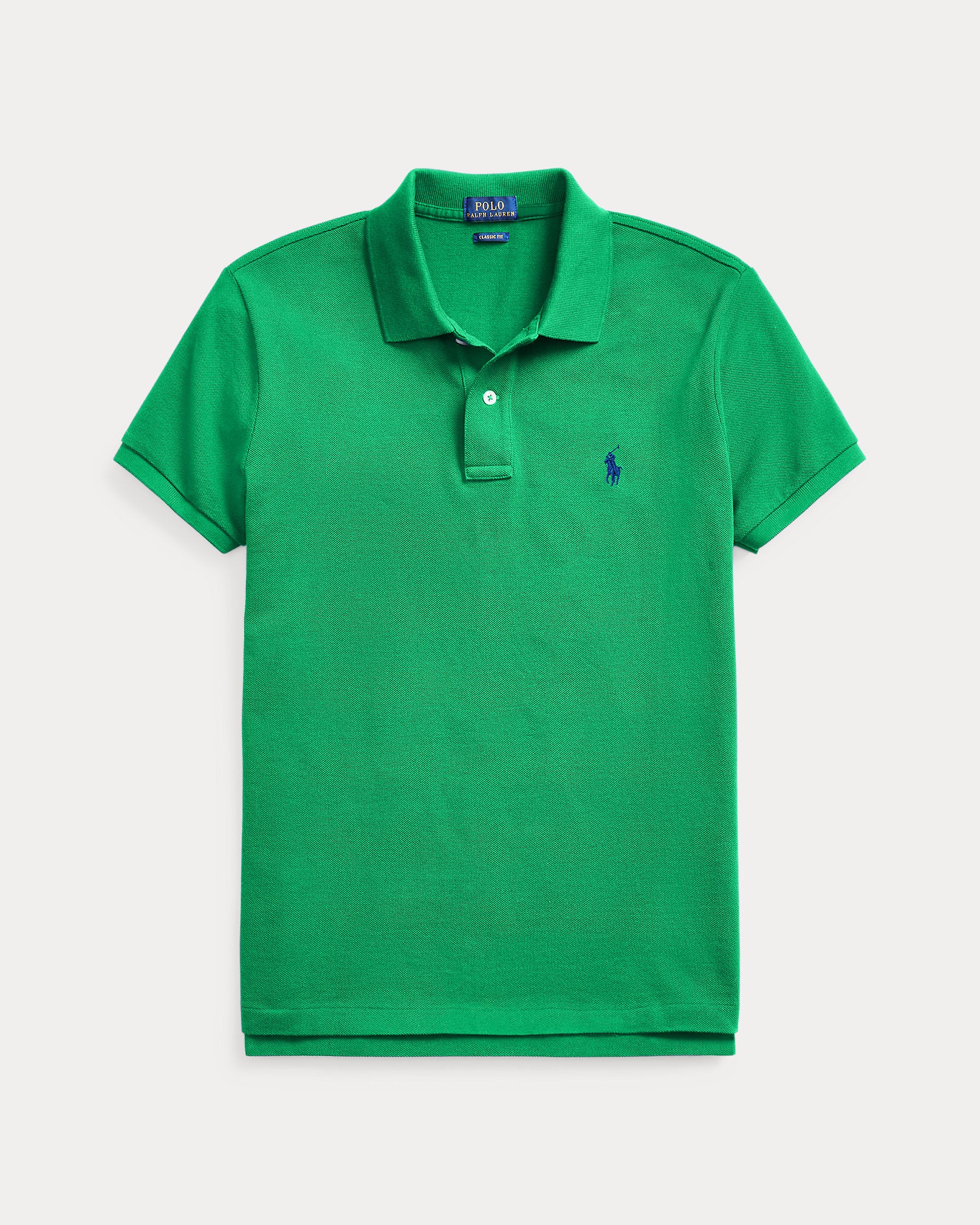 Ralph Lauren Women The Iconic Classic Fit Mesh Polo Shirt  -  Billiard