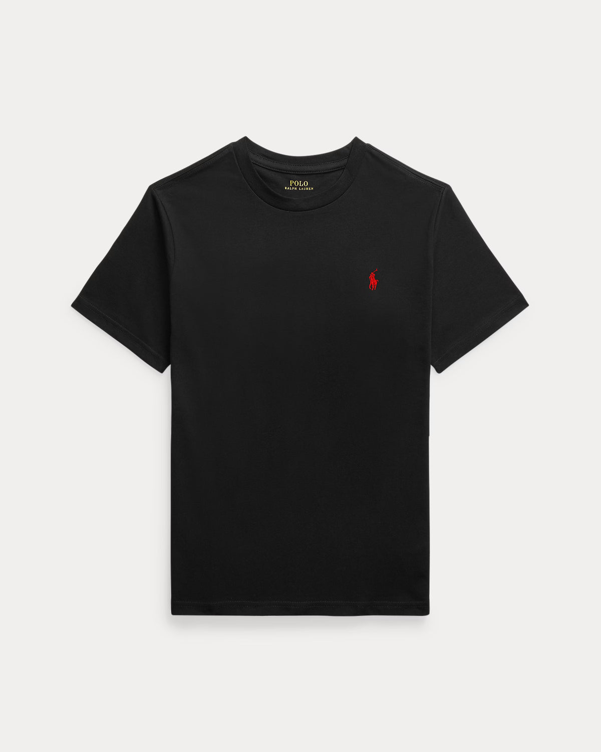 Ralph Lauren Boy's Cotton Jersey Crewneck Tee  -  RL Black