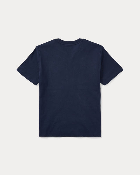Ralph Lauren Boy's Cotton Jersey Crewneck Tee  -  Cruise Navy