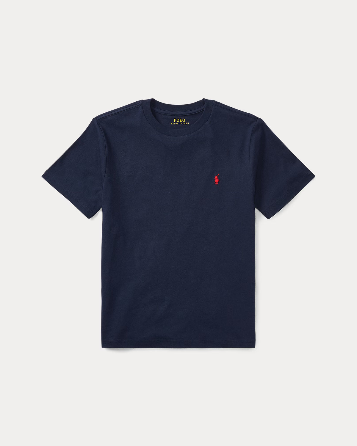 Ralph Lauren Boy's Cotton Jersey Crewneck Tee  -  Cruise Navy