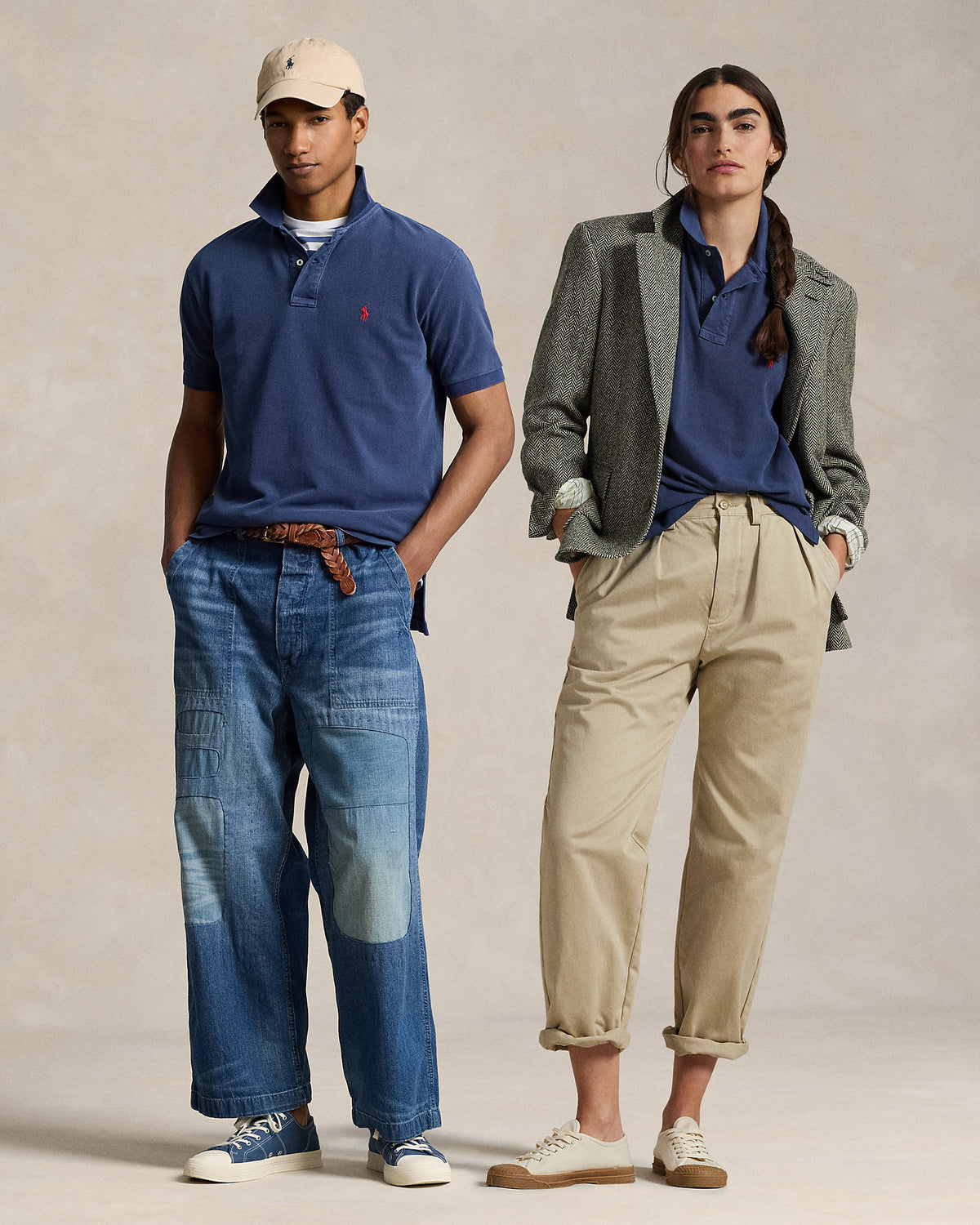 Ralph Lauren Unisex Original Fit Mesh Polo Shirt   -  Newport Navy