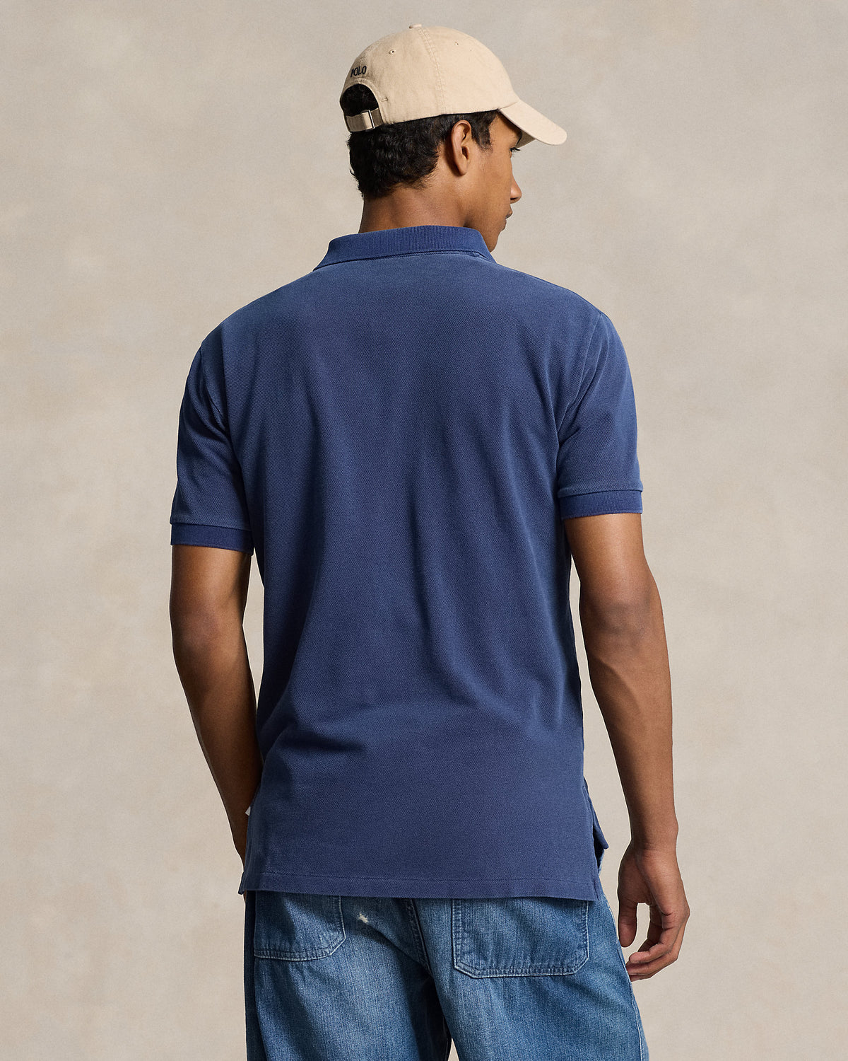 Ralph Lauren Unisex Original Fit Mesh Polo Shirt   -  Newport Navy