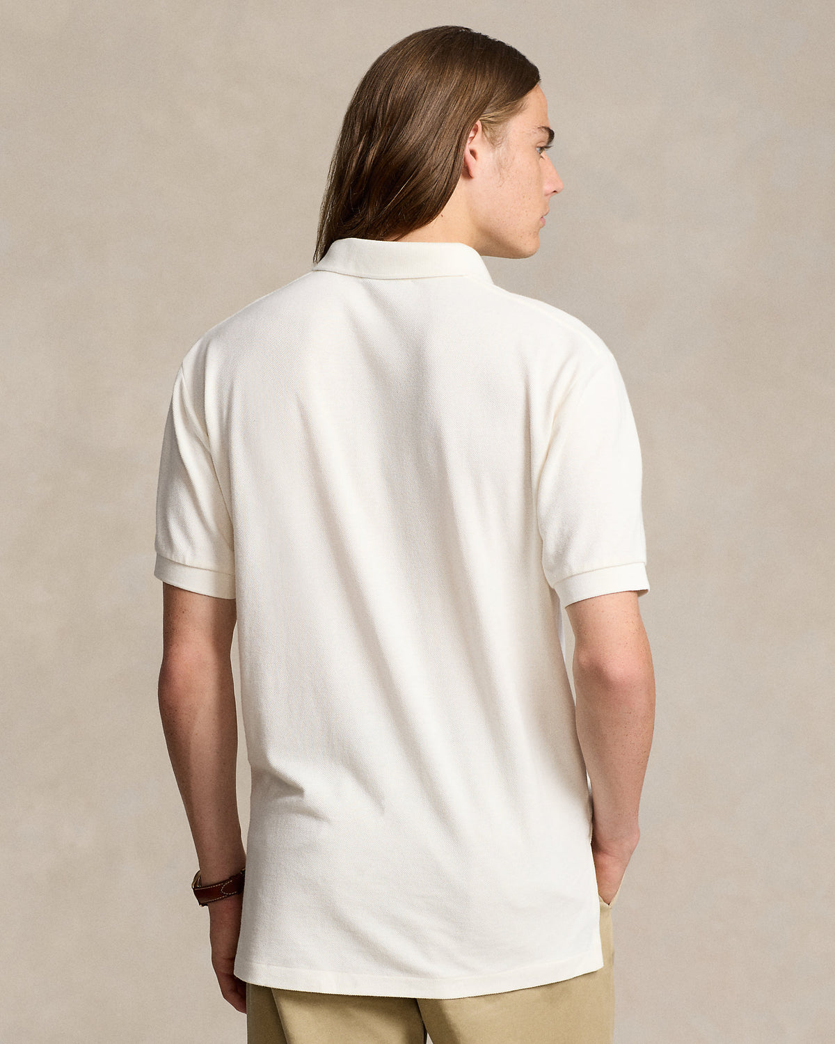 Ralph Lauren Unisex Original Fit Mesh Polo Shirt  -  Deckwash White