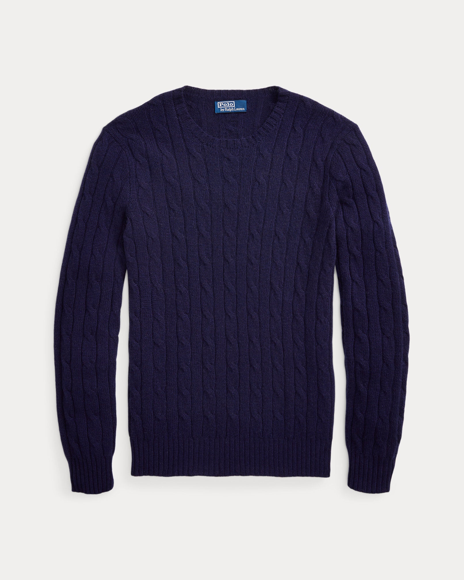 Ralph Lauren Unisex The Iconic Cable-Knit Cashmere Sweater - Bright Navy