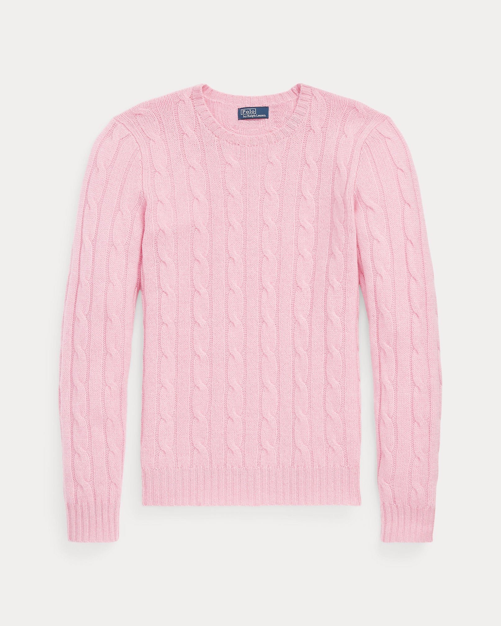 Ralph Lauren Women's Cable-Knit Cashmere Sweater - Carmel Pink