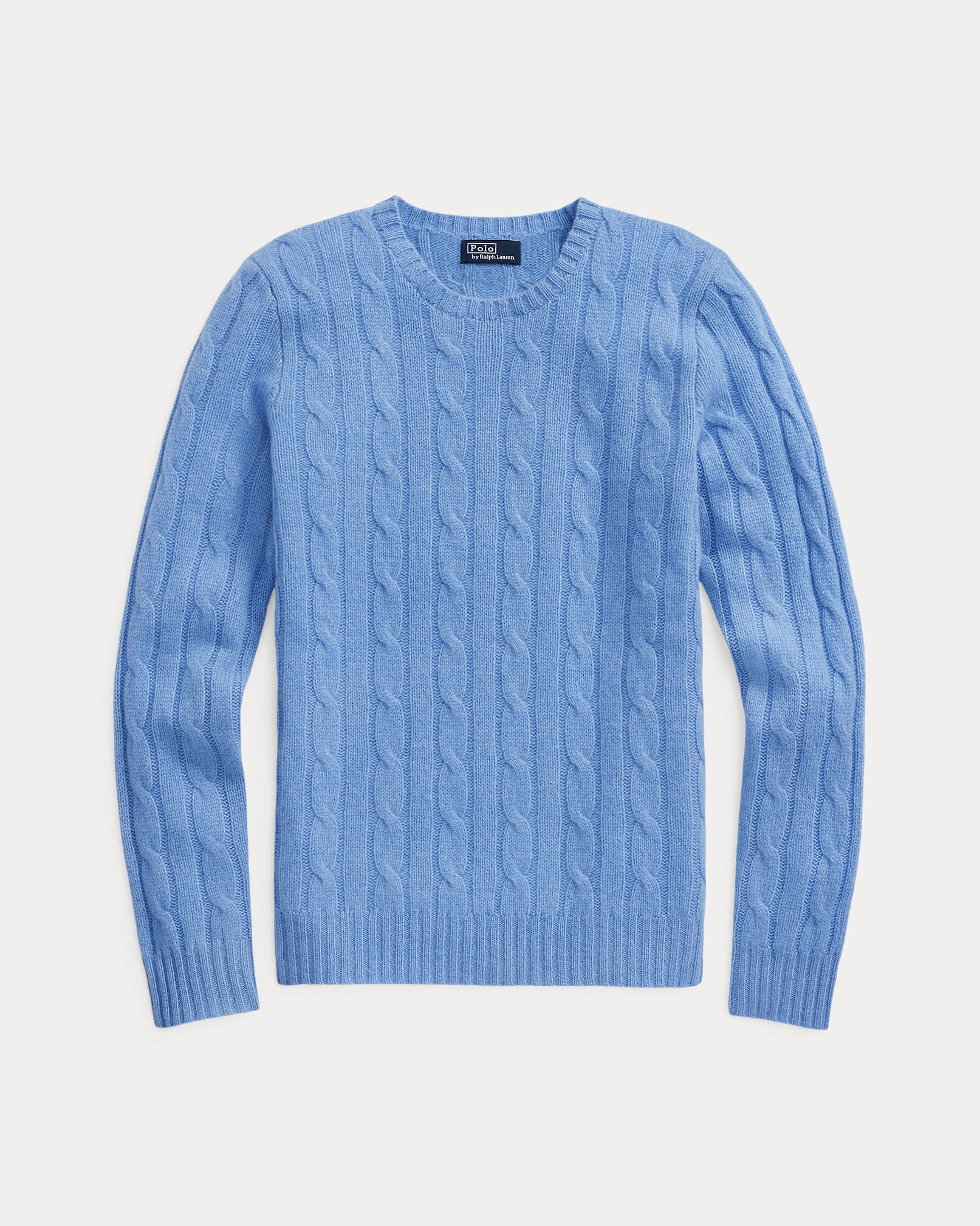 Ralph Lauren Women's The Iconic Cable-Knit Cashmere Sweater - New Litchfield Blue