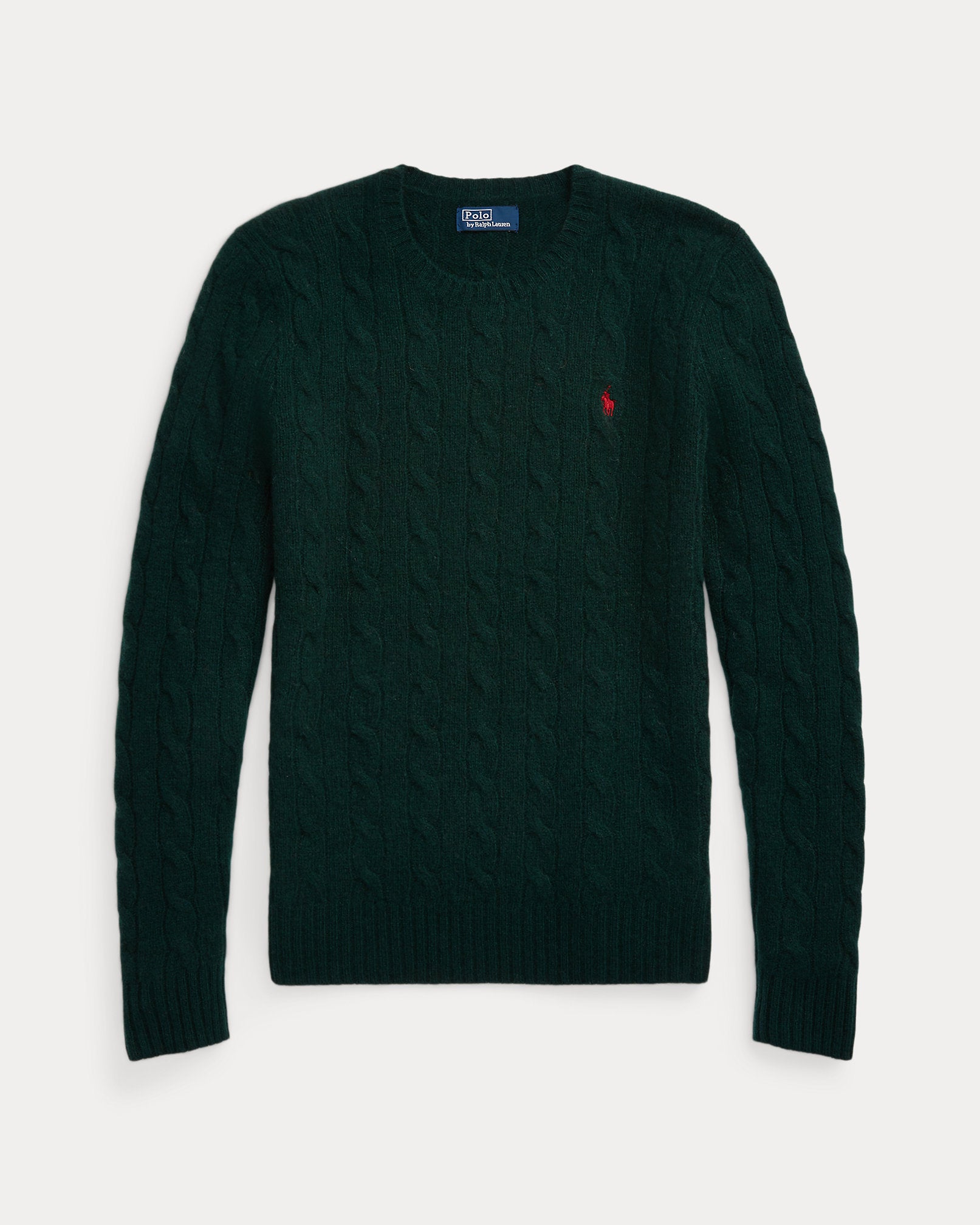 Ralph Lauren Cable-Knit Wool-Cashmere Sweater - College Green