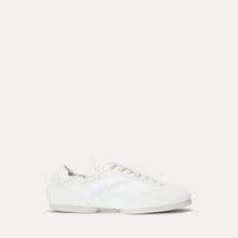 Ralph Lauren Women The Suede Pony Ballerina Sneaker  -   Deckwash White