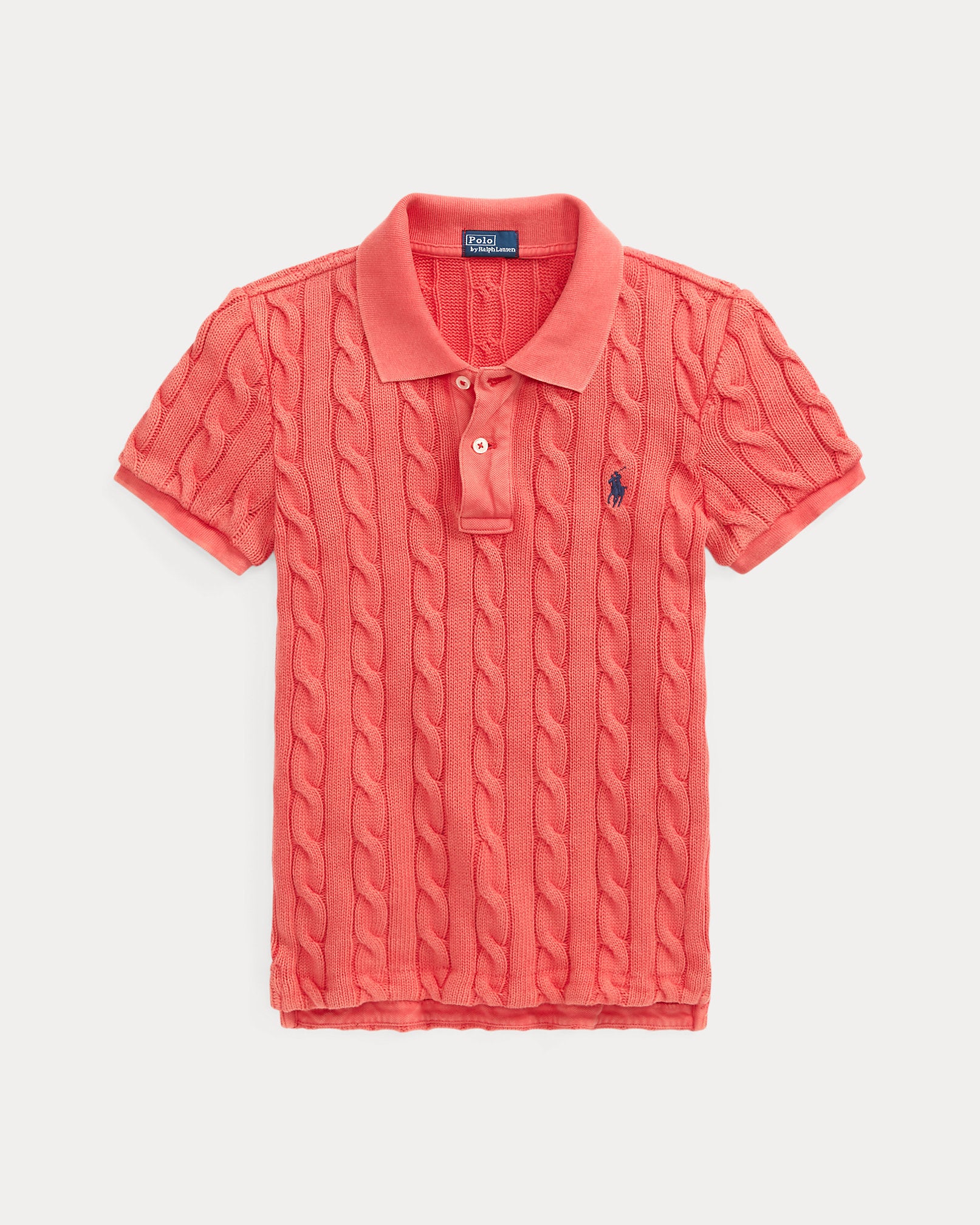 Ralph Lauren Women Cable-Knit Polo Shirt - RL Red – Kanadadan Kapına Ralph Lauren Women Cable-Knit Polo Shirt - RL Red – Kanadadan Kapına