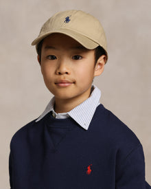Ralph Lauren Kids The Iconic Cotton Chino Ball Cap - Khaki