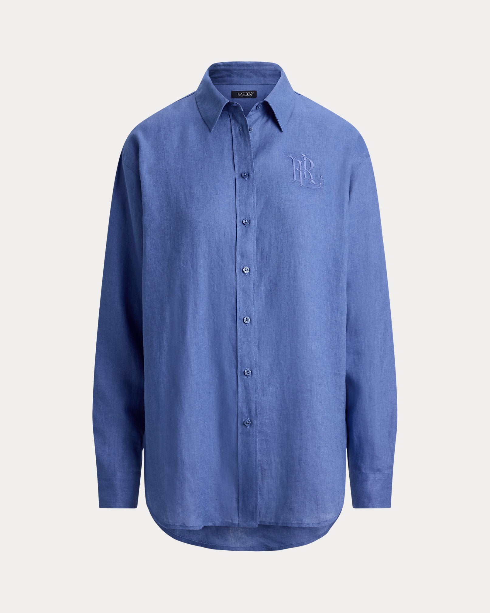 Ralph Lauren Women Relaxed Fit Linen Shirt  -  Carson Blue