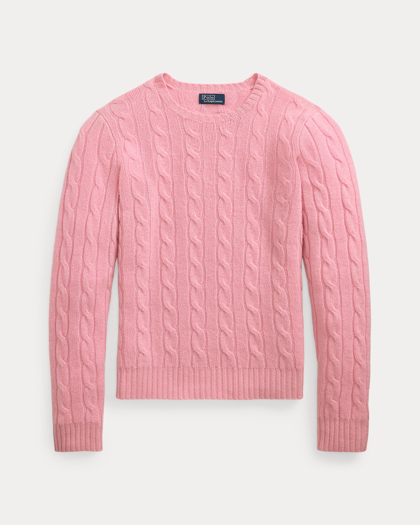 Ralph Lauren Women's Cable-Knit Cashmere Sweater - Dusty Carmel Pink