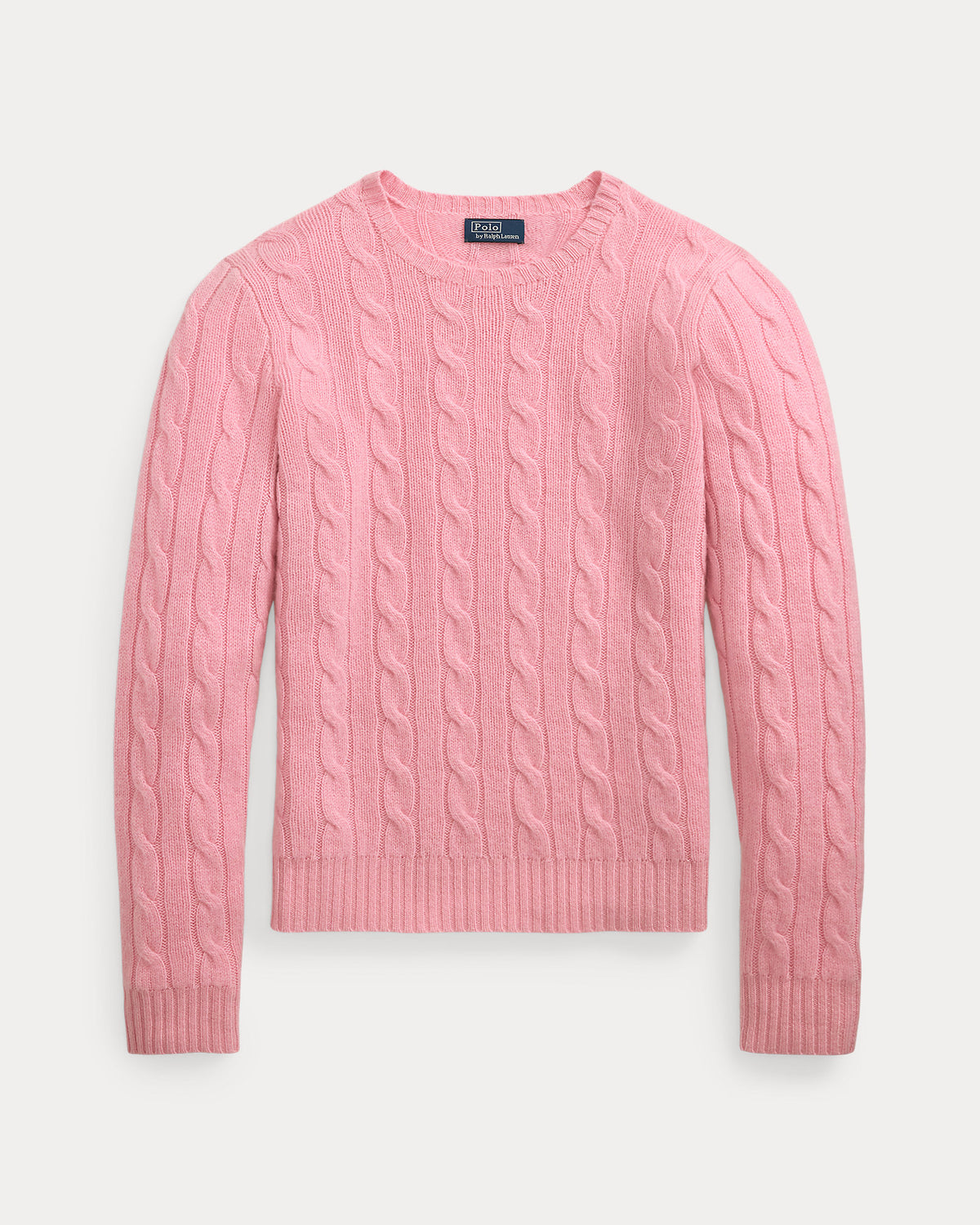 Ralph Lauren Women's The Iconic Cable-Knit Cashmere Sweater - Dusty Carmel Pink