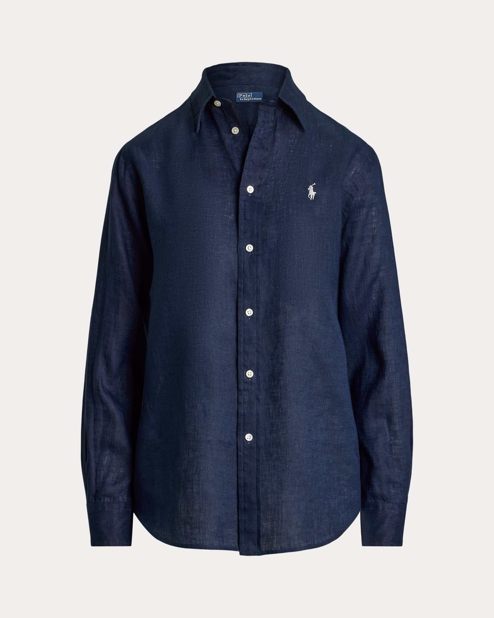 Ralph Lauren Women Classic Fit Linen Shirt Polo Ralph Lauren-Newport Navy