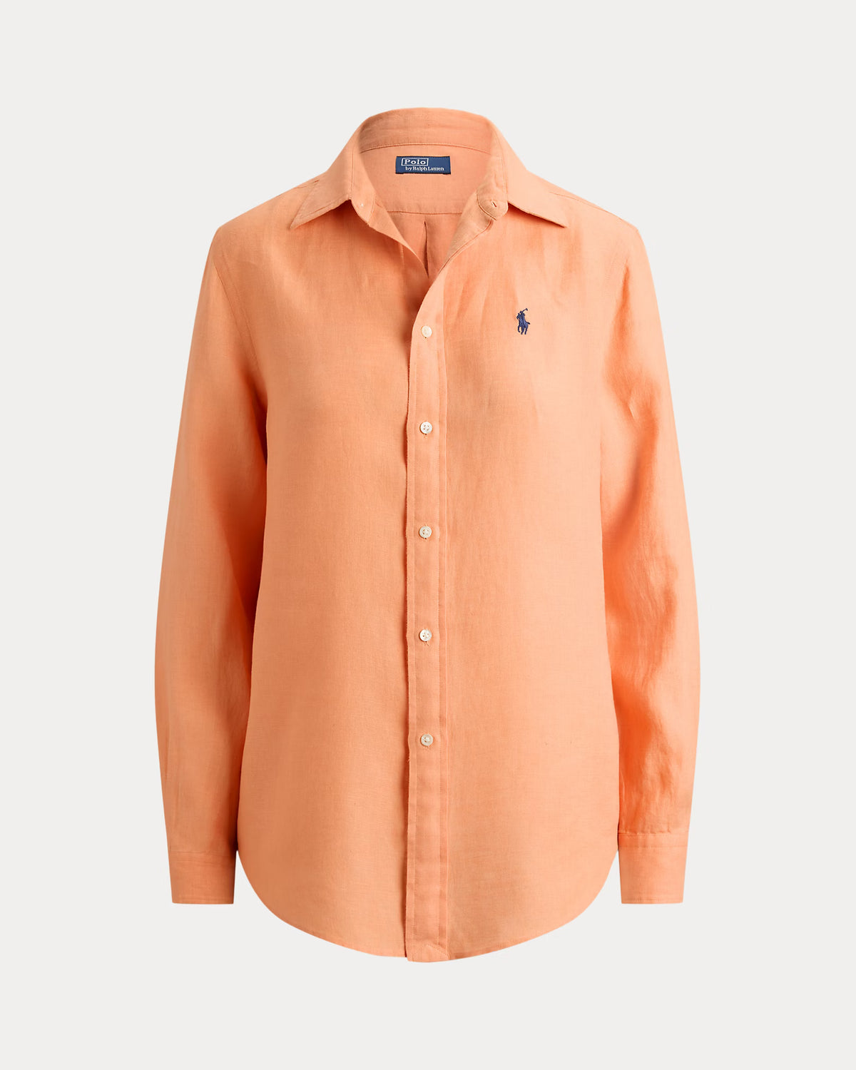 Ralph Lauren Women Classic Fit Linen Shirt Polo Ralph Lauren  - Pastel Coral