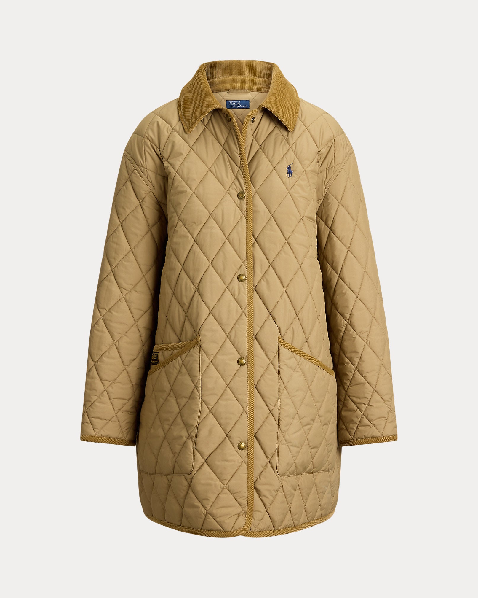 Ralph Lauren Women Quilted Barn Jacket-Desert Khaki