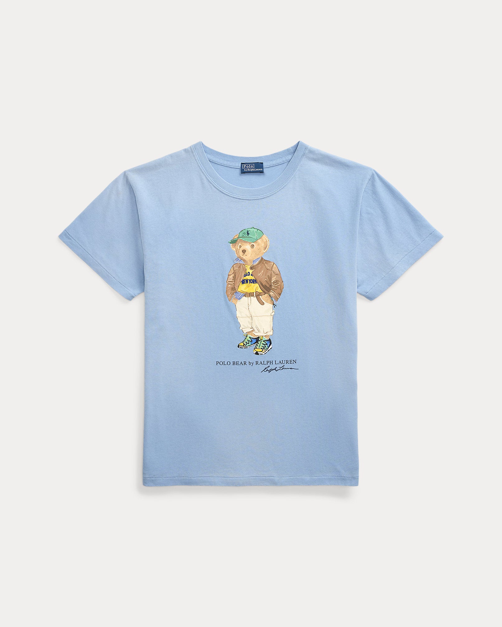 Ralph Lauren Polo Bear Cotton Jersey Tee- Chambray Blue