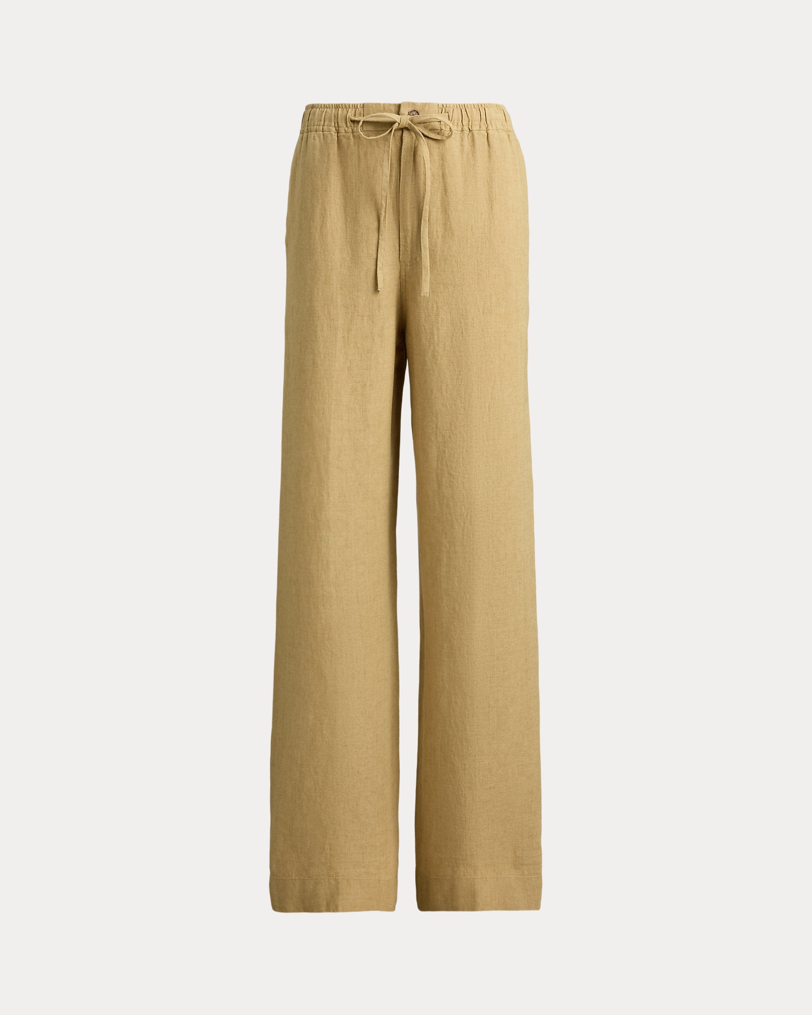 Ralph Lauren Women Linen Drawstring Pant - Classic Camel