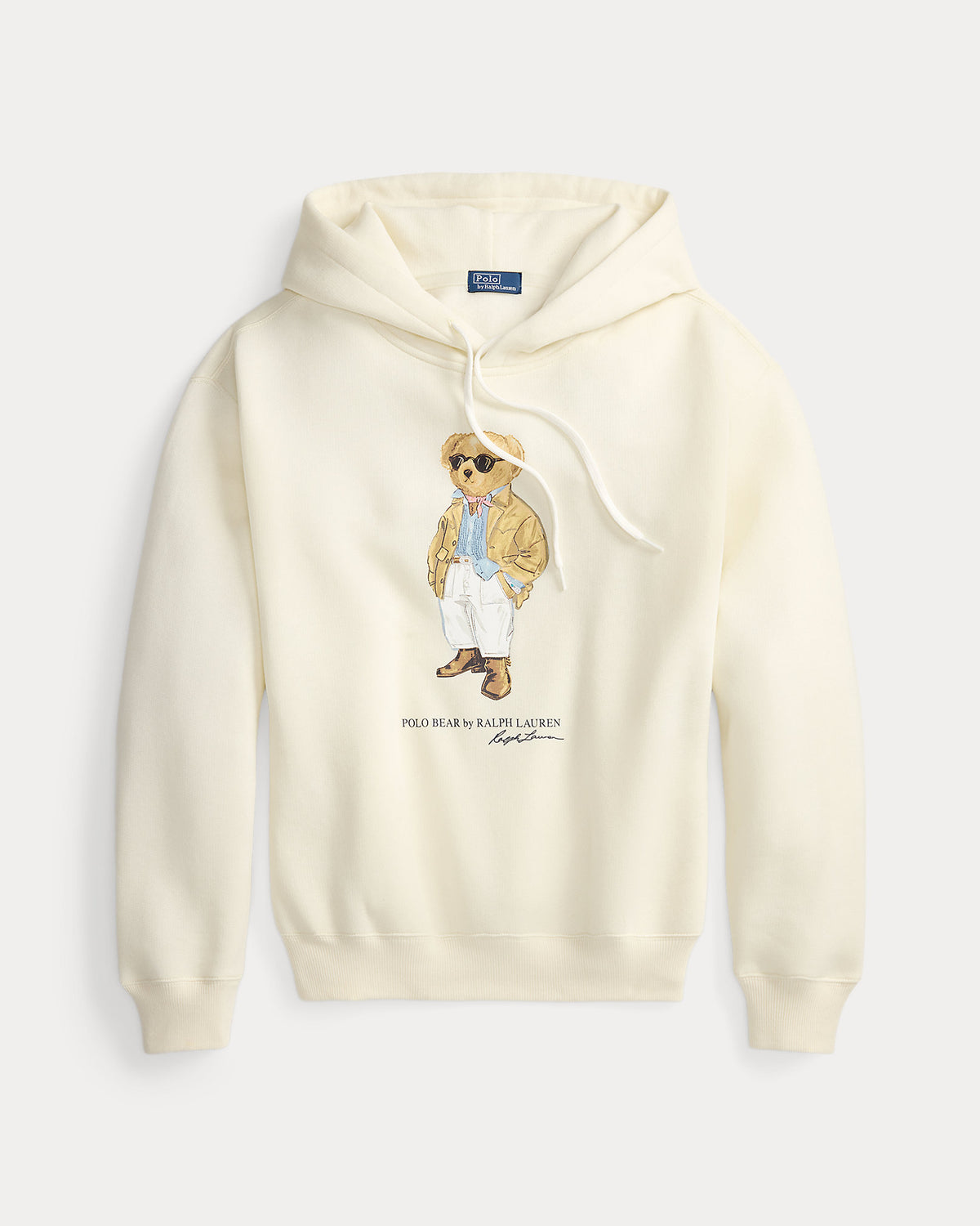 Ralph Lauren Women  Polo Bear Fleece Hoodie  -  Parchment Cream