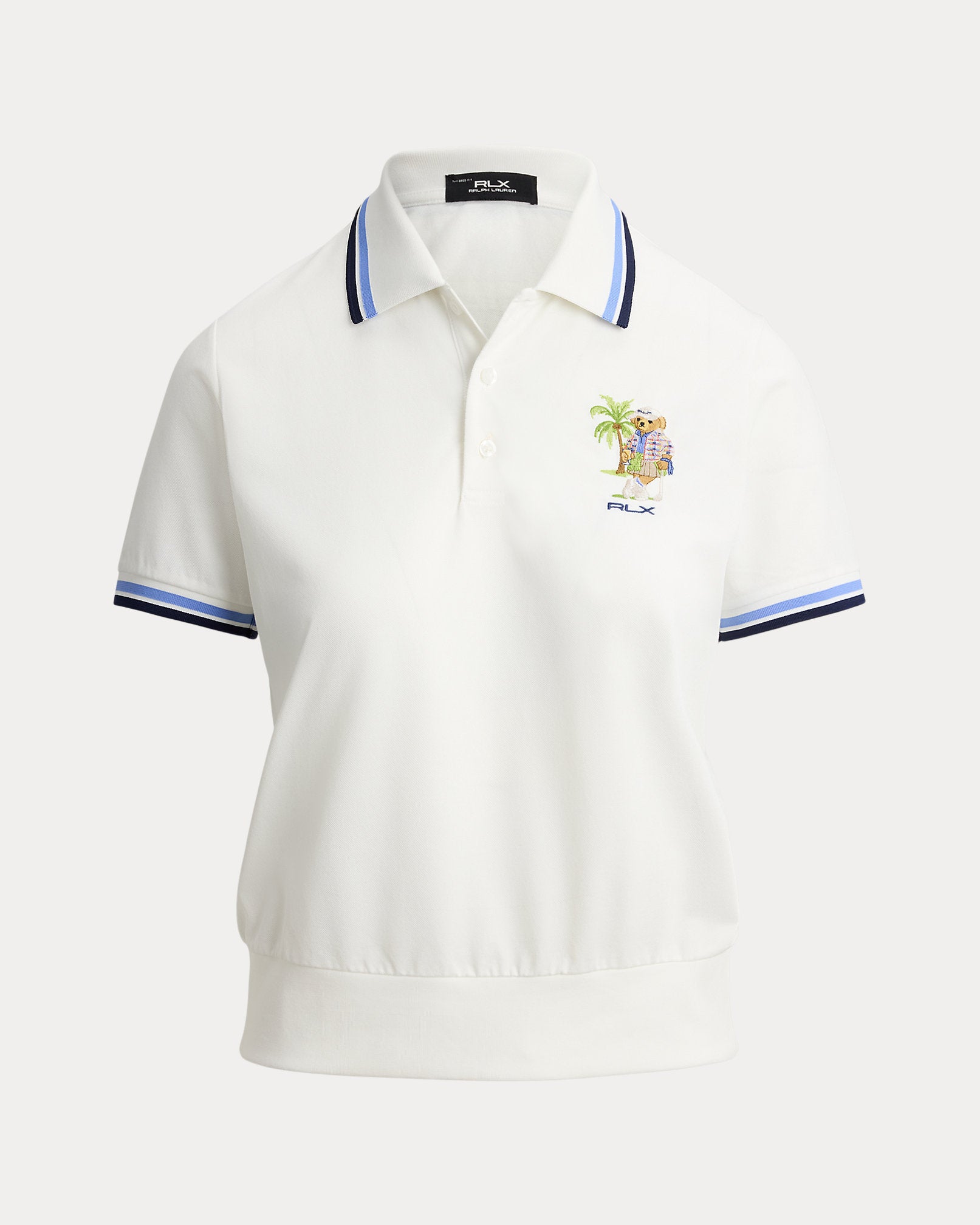Ralph Lauren Polo Bear Jersey Polo Shirt-Ceramic White