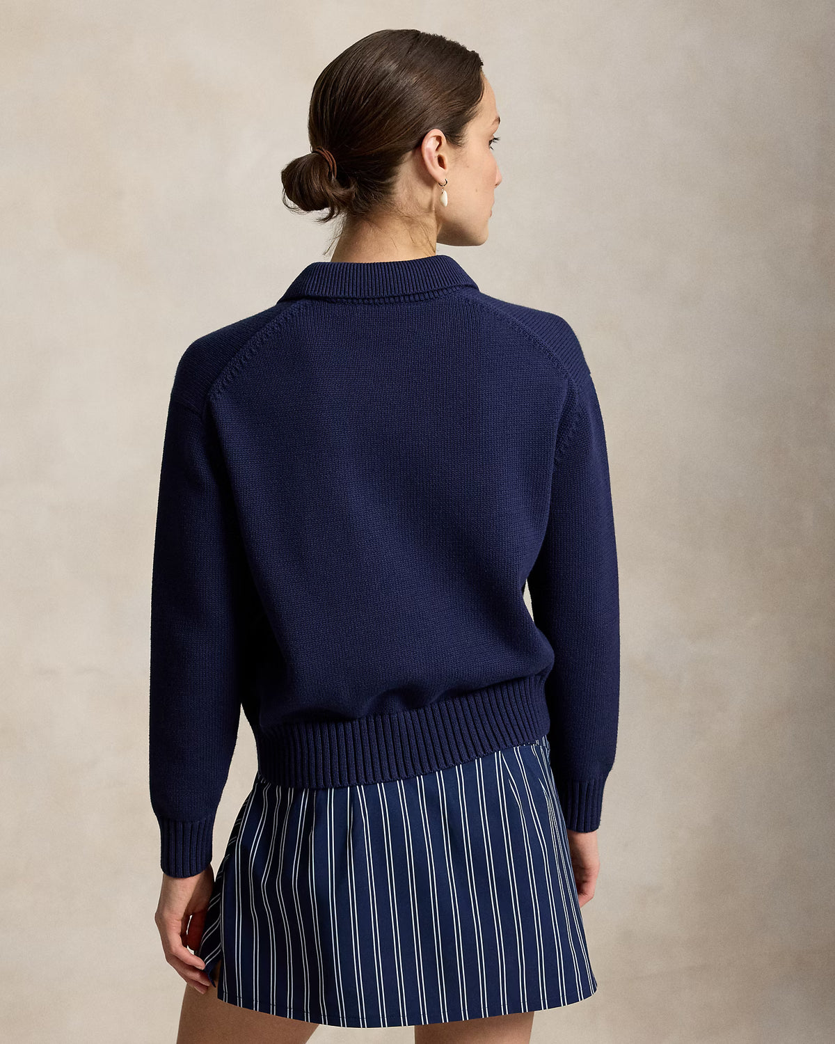Ralph Lauren Women Polo Bear Performance Sweater - Refined Navy Multi