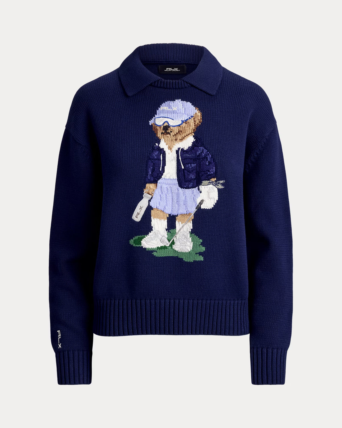 Ralph Lauren Women Polo Bear Performance Sweater - Refined Navy Multi