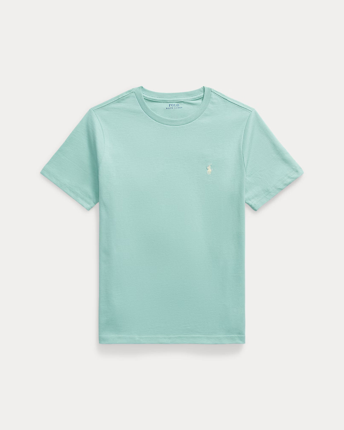 Ralph Lauren Boy's Cotton Jersey Crewneck Tee  -  Celadon