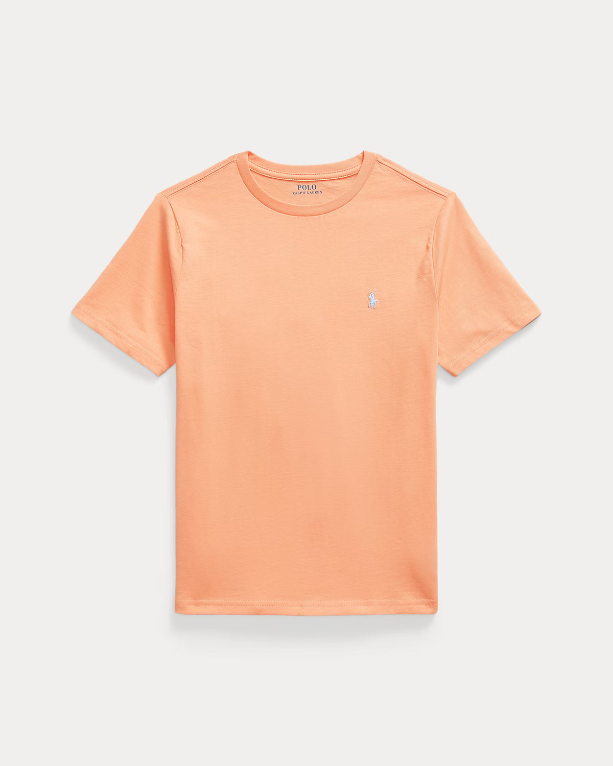 Ralph Lauren Boy's Cotton Jersey Crewneck Tee  -   Poppy