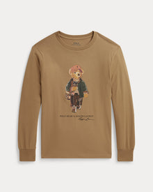 Ralph Lauren Men Polo Bear Cotton Jersey Tee  -  Camel