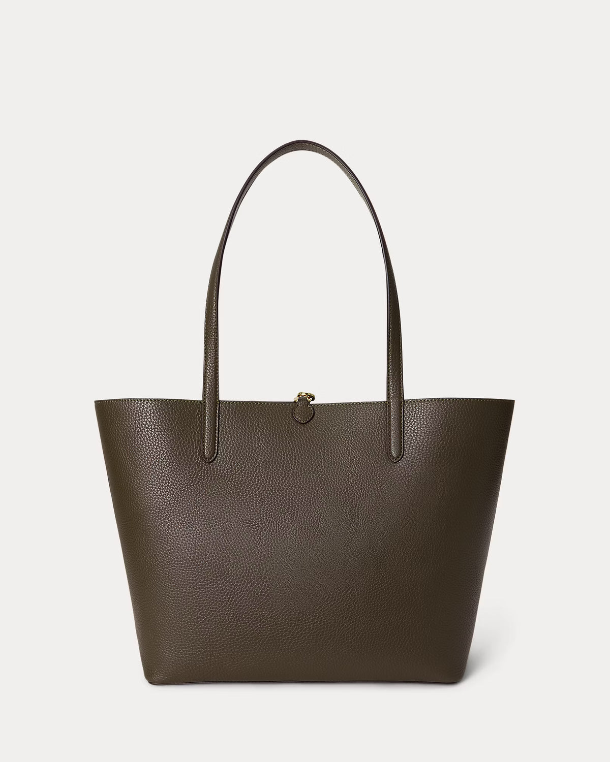 Ralph Lauren Faux-Leather Large Reversible Tote Bag  -  Botanic Green/Sage Green
