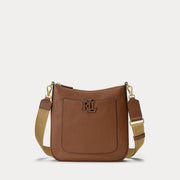 Ralph Lauren Pebbled Leather Large Cameryn Crossbody  -  Lauren Tan