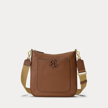 Ralph Lauren Pebbled Leather Large Cameryn Crossbody  -  Lauren Tan